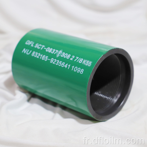 Mélogue de couplage de tube 2-7 / 8EU N80 pour tuyau d&#39;huile